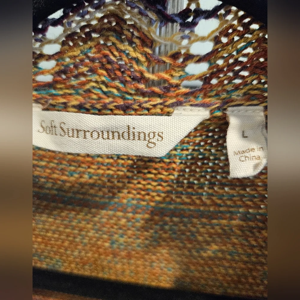Soft Surroundings Multicolor Knit Cardigan - Picture 2 of 3